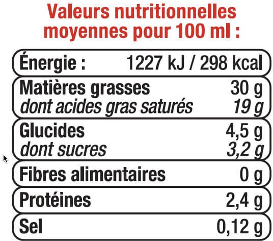 U Crème semi-épaisse, 30%MG, Brique 3x20cl packshot