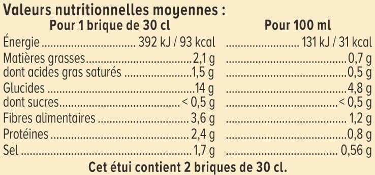 U Soupe Velouté potiron châtaignes 2 briques de 30cl packshot