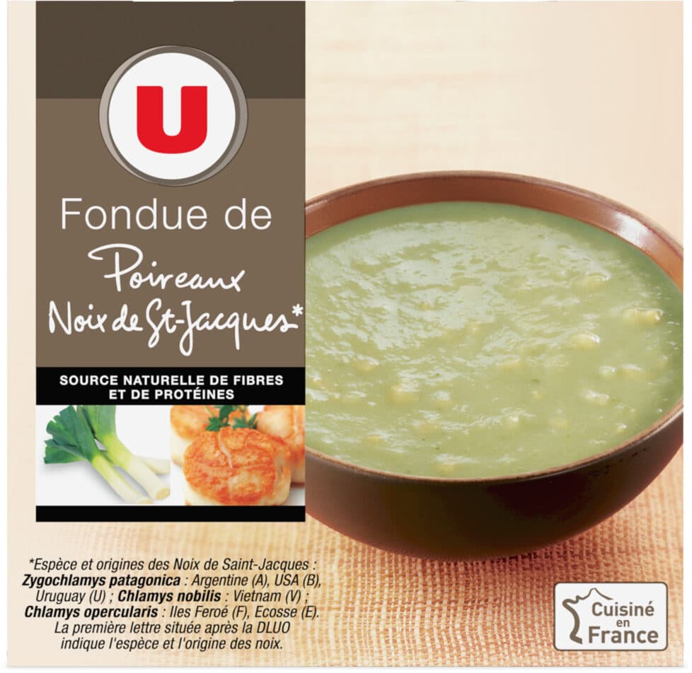 U Velouté poireaux SAINT JACQUES packshot