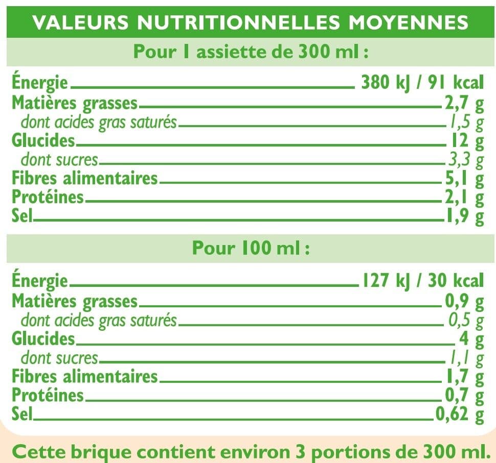 U Soupe Mouliné légumes variés brique de 1 litre packshot