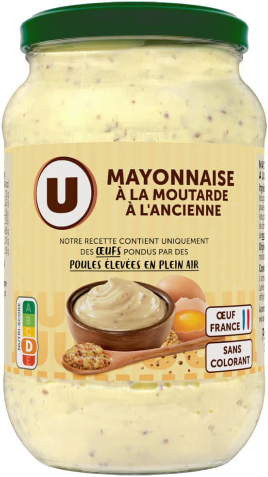 U Mayonnaise à la moutarde à l'ancienne packshot