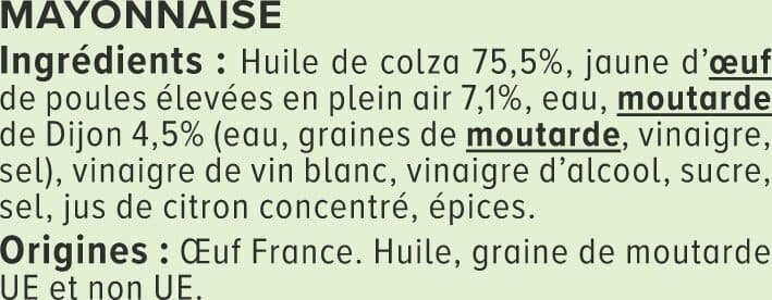 U Mayonnaise à la moutarde de Dijon sans colorant bocal 470g packshot