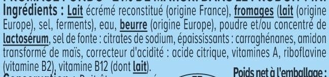 U Fromage fondu nature, 12 portions triangles - 200g packshot