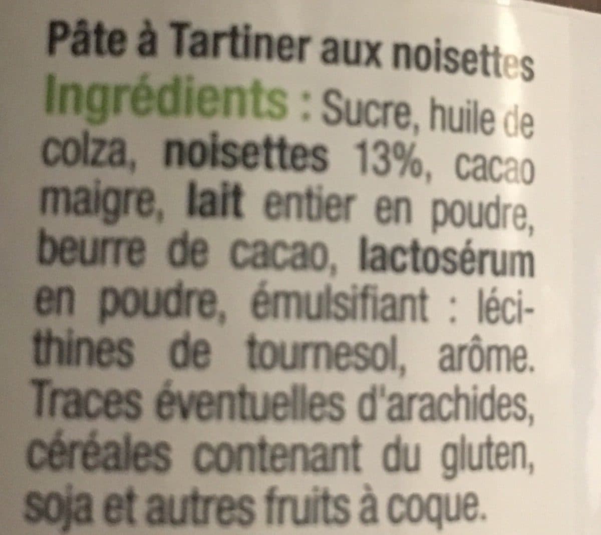 U Pate à tartiner packshot