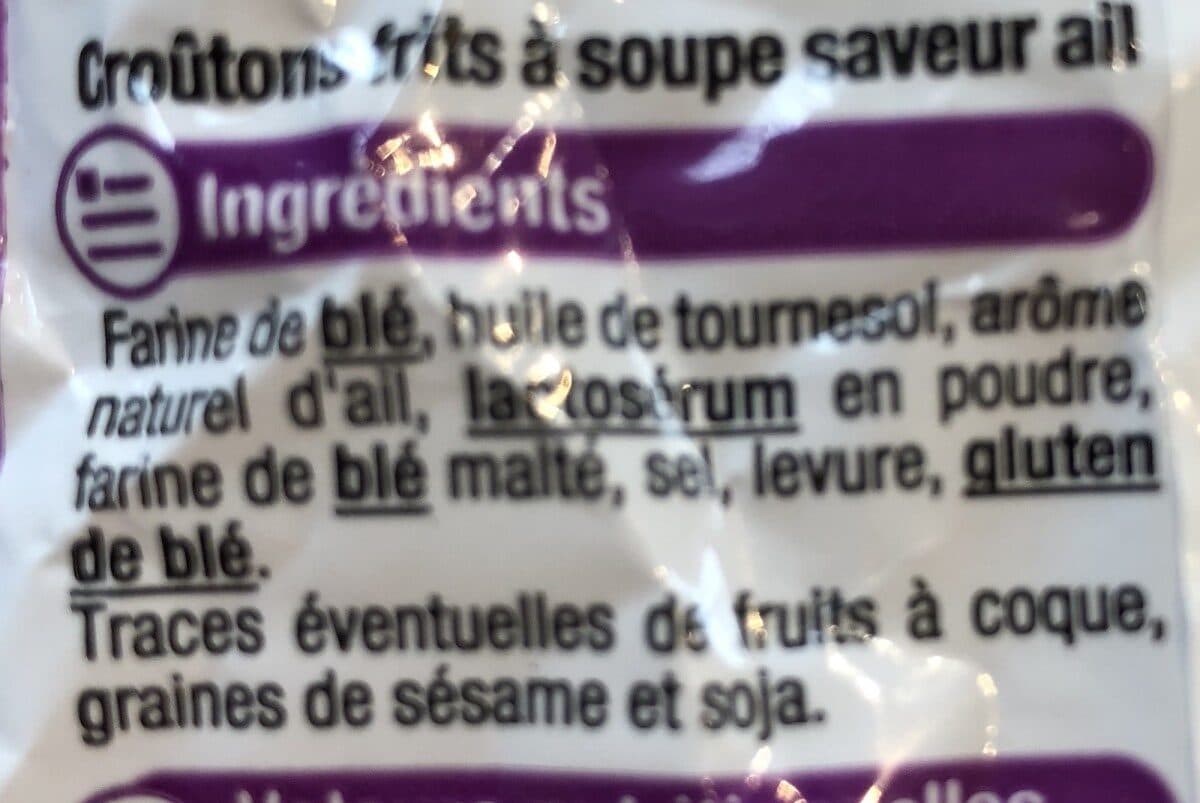 U Crouton a l'ail packshot