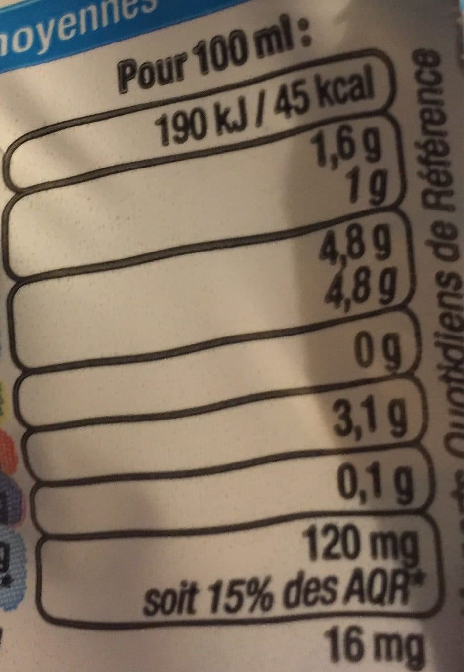U Lait UHT demi-écrémé Bleu Blanc Coeur - packshot