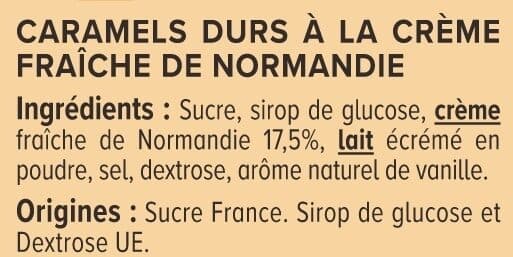 U Caramels durs à la crème sachet de 175G packshot