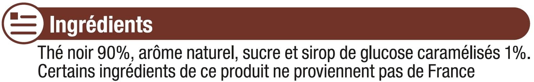 U Thé noir aromatisé caramel packshot