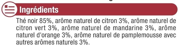 U Thé noir aromatisé aux agrumes packshot