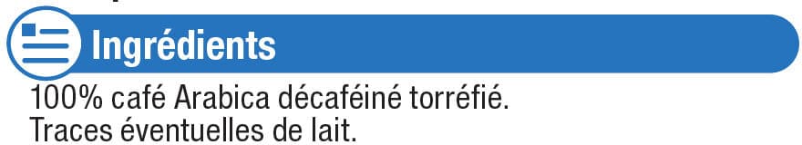 U Café torréfié et moulu expresso décaffeinato packshot