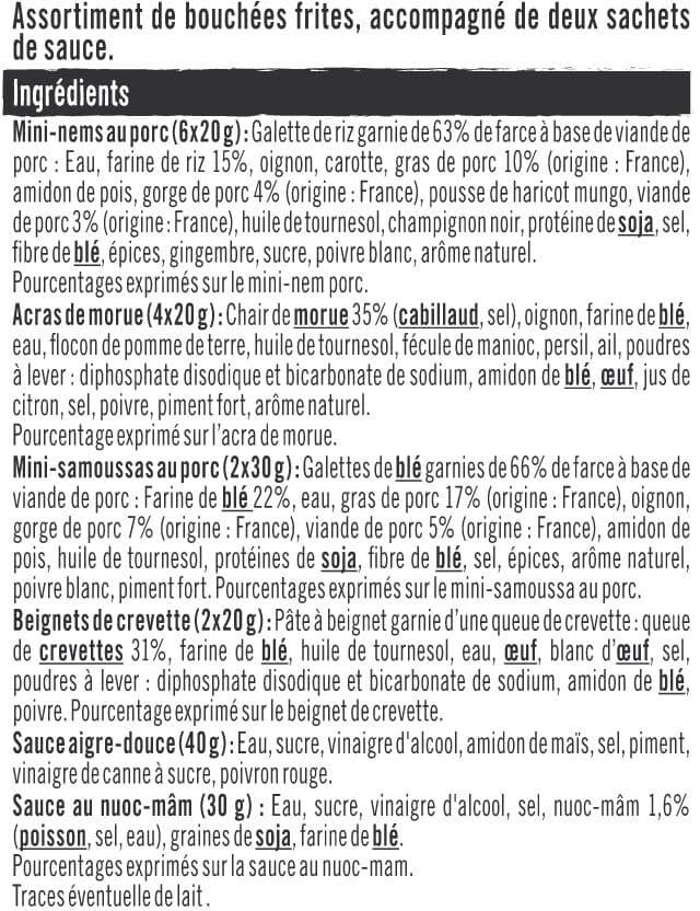 U Plateau asiatique 12 pièces + sauces 370g packshot