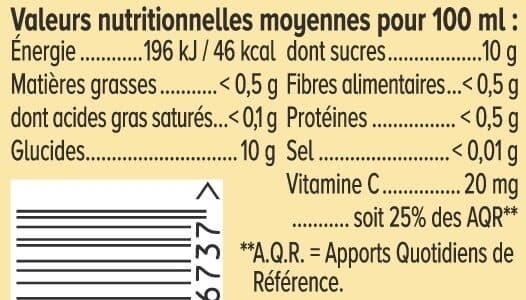 U Pur jus d'orange sans pulpe filière pet 50cl packshot