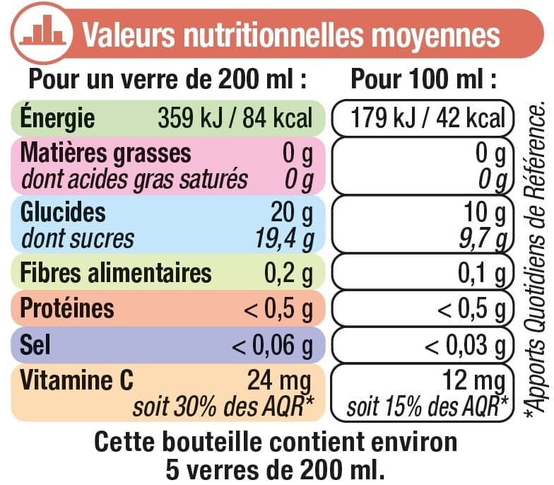 U Pur jus de pommes douces filière pet 1 litre packshot