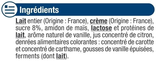 U Dessert lacté Rêve de lait vanille - 4x125g packshot