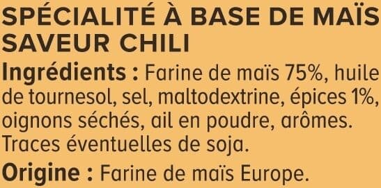 U Tortilla chips goût chili paquet de 150g packshot