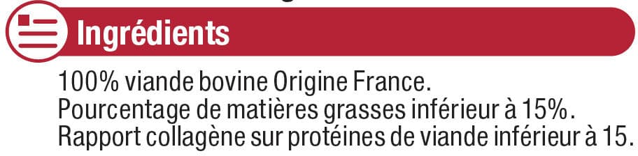 U Steak haché façon bouchère race salers BBC 15% de MG packshot