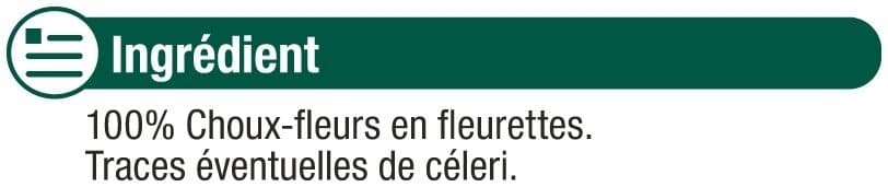 U Choux-fleurs fleurettes précuits vapeur 1kg packshot