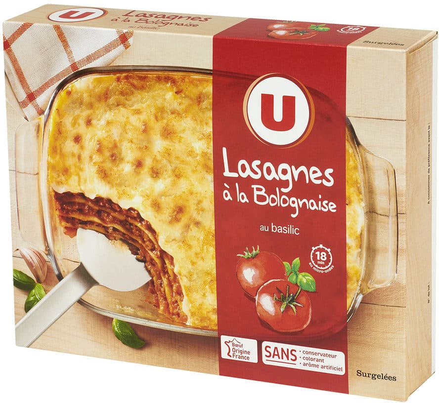 U Lasagnes à la bolognaise packshot