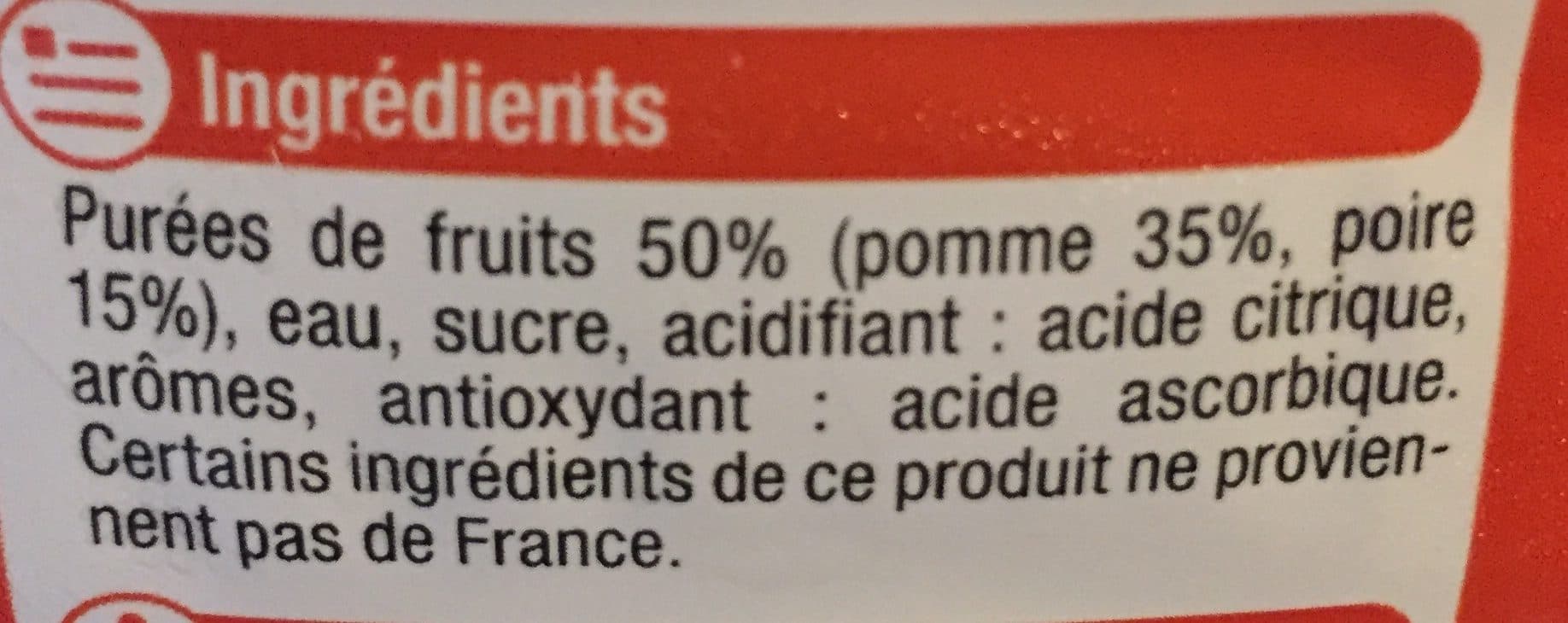 U Pomme poire façon tarte tatin packshot