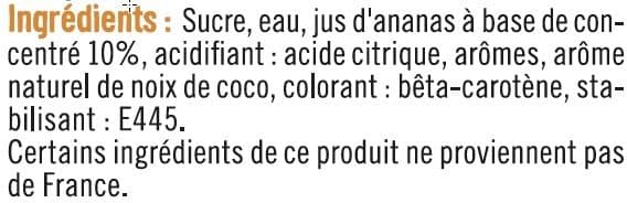 U Sirop saveur piña colada packshot