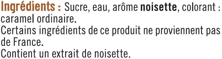 U Sirop de noisette packshot