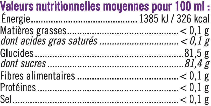 U Sirop saveur violette packshot