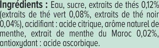 U Boisson au thé vert glacé Parfum menthe - Bouteille 1,5l packshot
