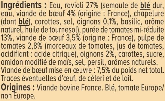 U Ravioli pur boeuf Boîte de 800g packshot