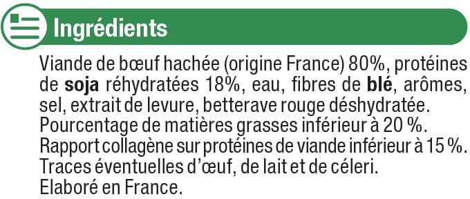 U Burgers ronds nature 80% Viande de Boeuf Française 20% de matière grasse packshot