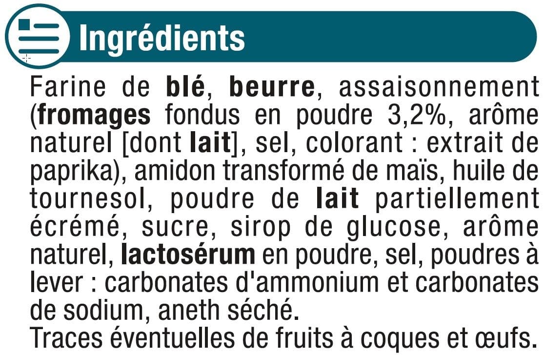 U Tranchettes saveur bleu packshot