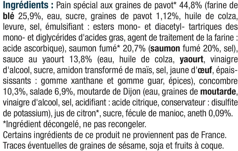 U Sandwich Bagel au saumon, 145g packshot