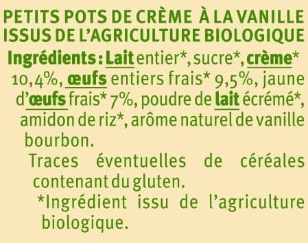 U Petits pots de crème à la vanille bourbon 2x100g packshot