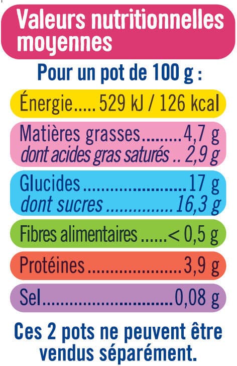 U Yaourt brassé brebis sur lit de framboise 3%MG 2x125g packshot