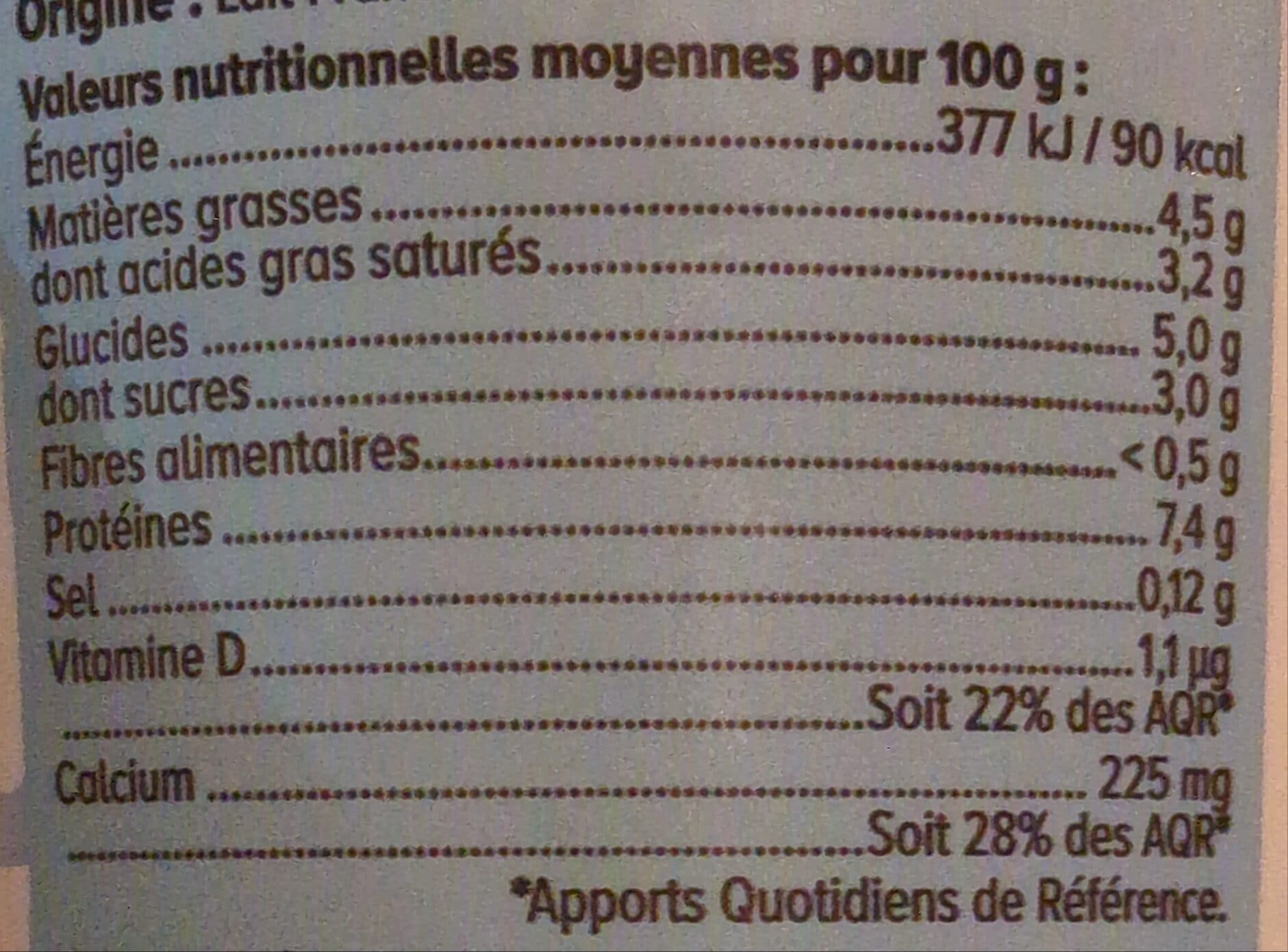 U Fromage blanc au lait de brebis 4,5%MG - 400g packshot