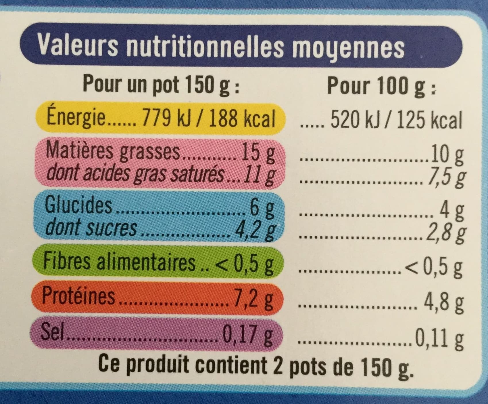 U Yaourt à la grecque au lait de brebis nature 2x150g packshot