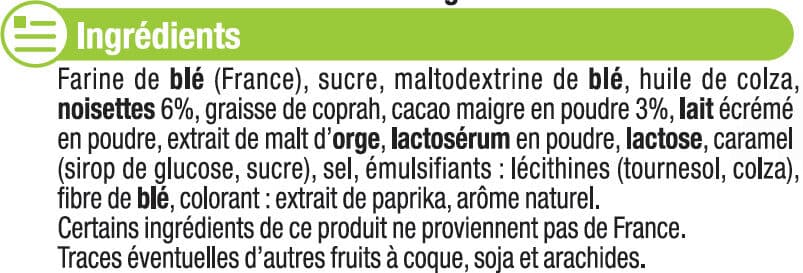 U Mini crêpes dentelles coeur de cacao noisette packshot
