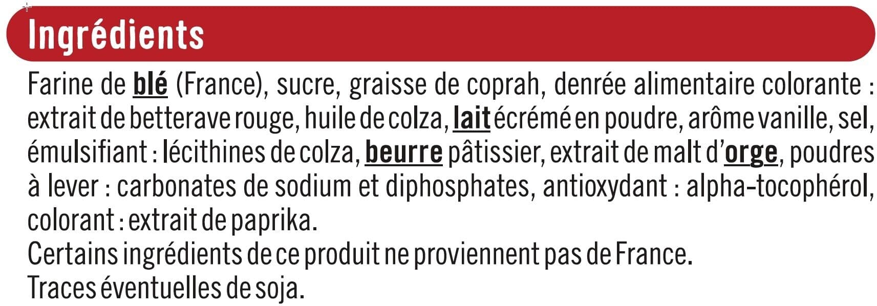 U Assortiment dessert colore packshot