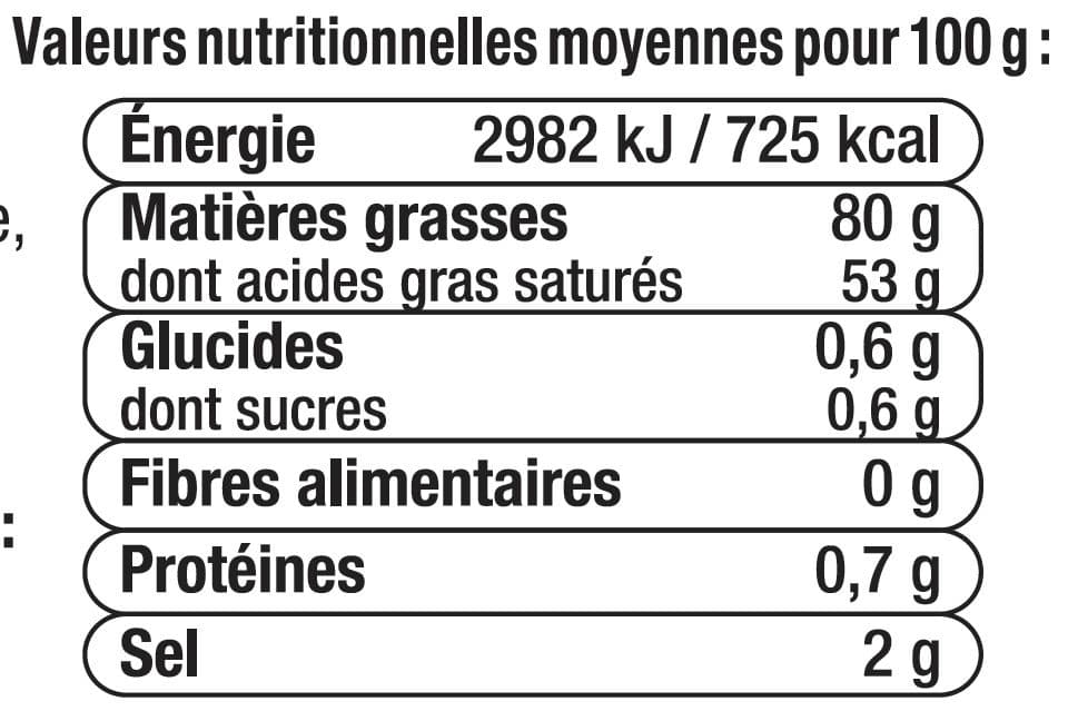 U Beurre de baratte demi-sel 80% de MG packshot