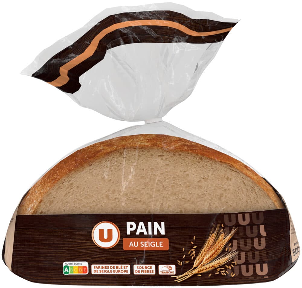 U Pain tranché au seigle 500g packshot