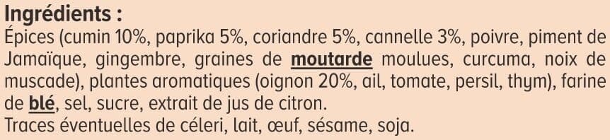 U Mix épices tajine 20g packshot