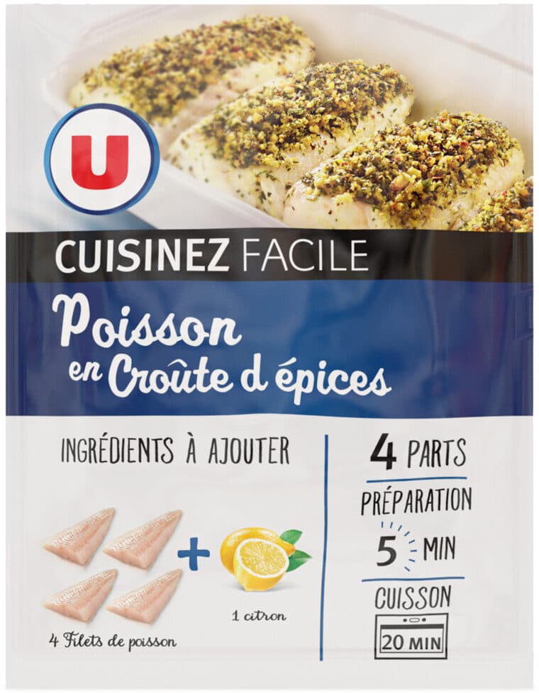 U Poisson croûte d'épices cuisinez facile packshot