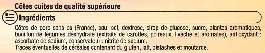 U Côte de Porc Cuites packshot