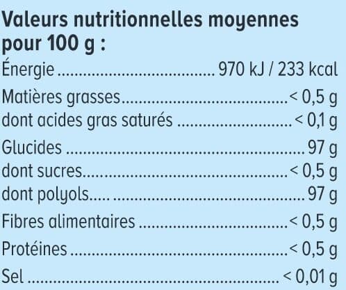 U Bonbons menthe sans sucres aux extraits de stévia 120g packshot