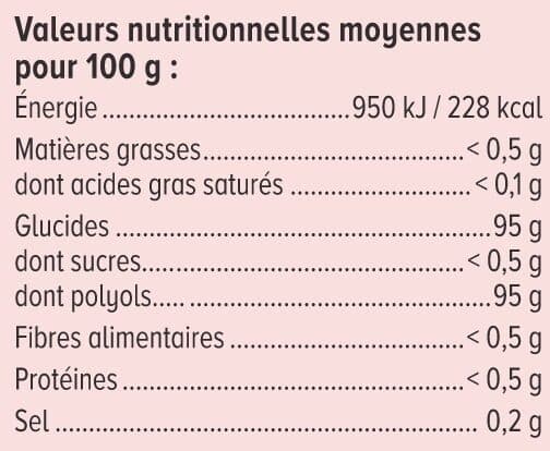 U Bonbons fruits stévia sans sucre 120g packshot