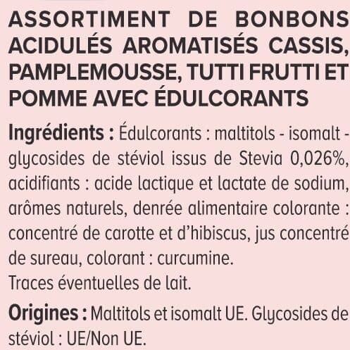 U Bonbons fruits stévia sans sucre 120g packshot