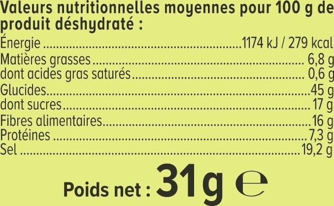 U Epices Kit papillote aux herbes de provence 31g packshot