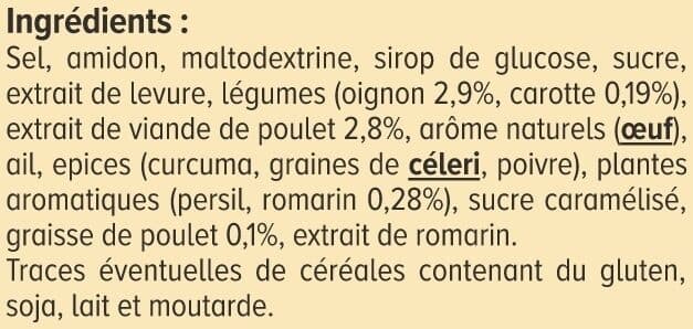 U Bouillon Cube de volaille 15x150g packshot