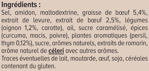 U Bouillon Cube pot au feu 15 tablettes - 150g packshot