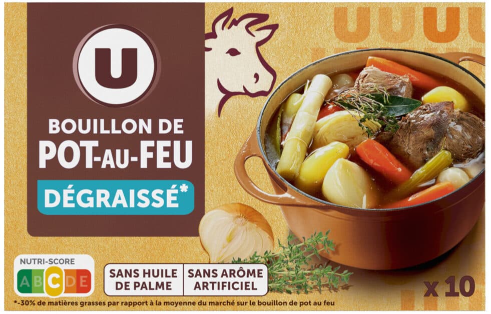 U Bouillon de pot-au-feu dégraissé 10 cubes - 100g packshot