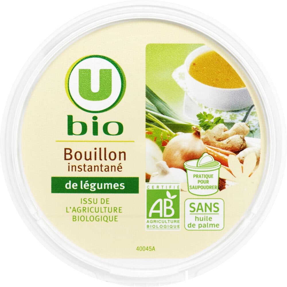 U Bouillon instantané de légumes pot de 100g packshot